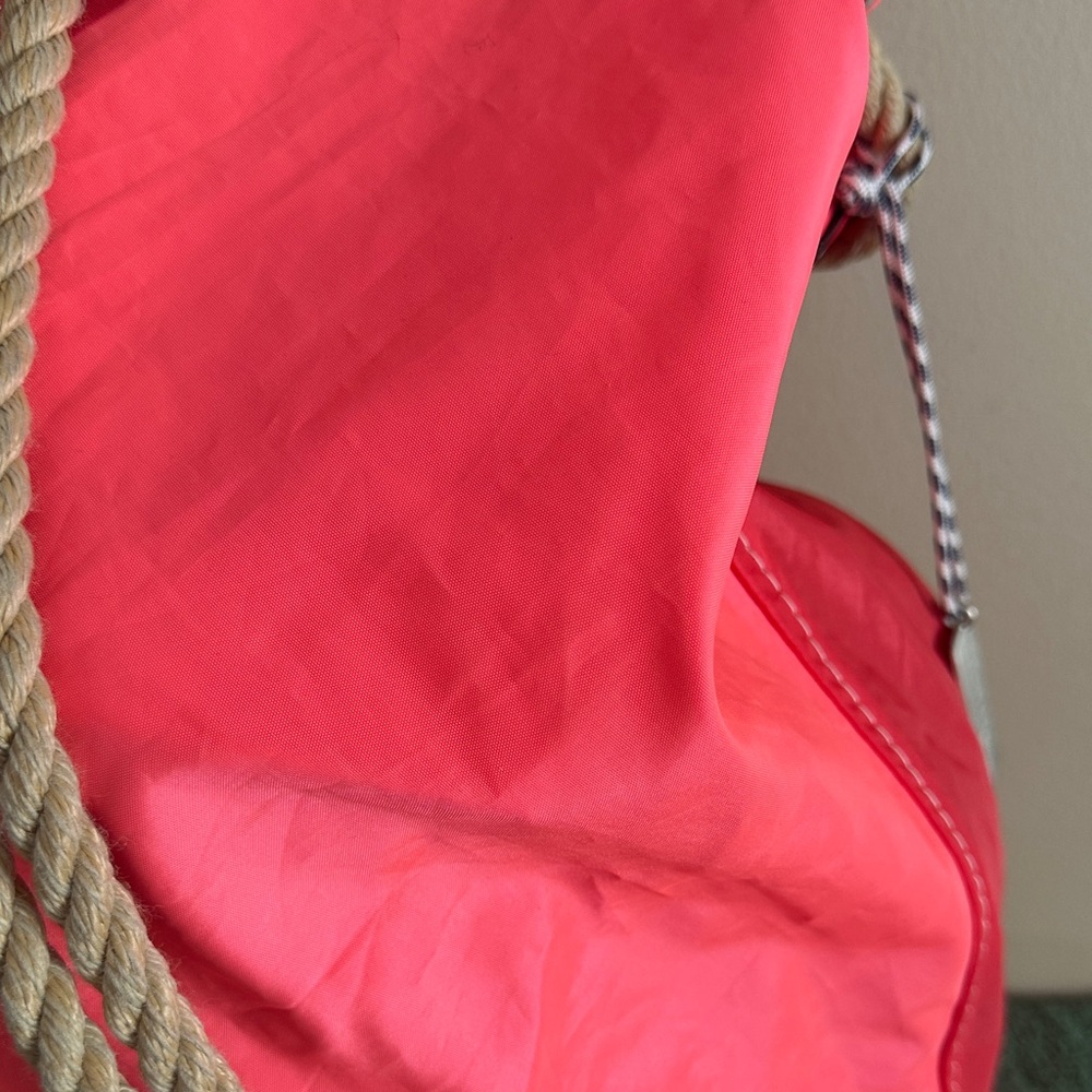 Sea Bags Maine Tote Backpack Coral Sail Bag Rope Handle NEW! - Picture 7 of 10